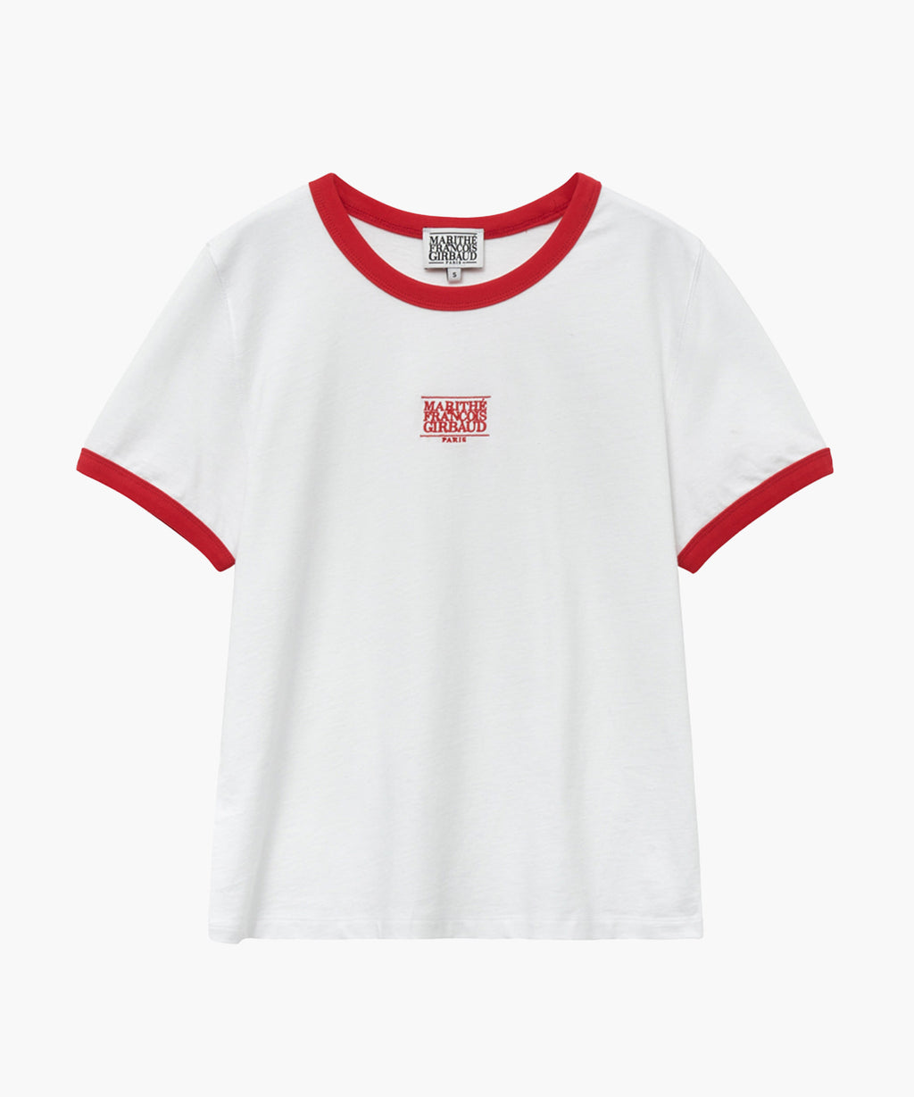 W CLASSIC LOGO RINGER TEE
