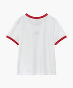 W CLASSIC LOGO RINGER TEE