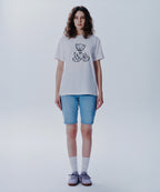 DOODLE BEAR TEE white/black
