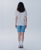 DOODLE BEAR TEE white/black