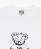 DOODLE BEAR TEE white/black