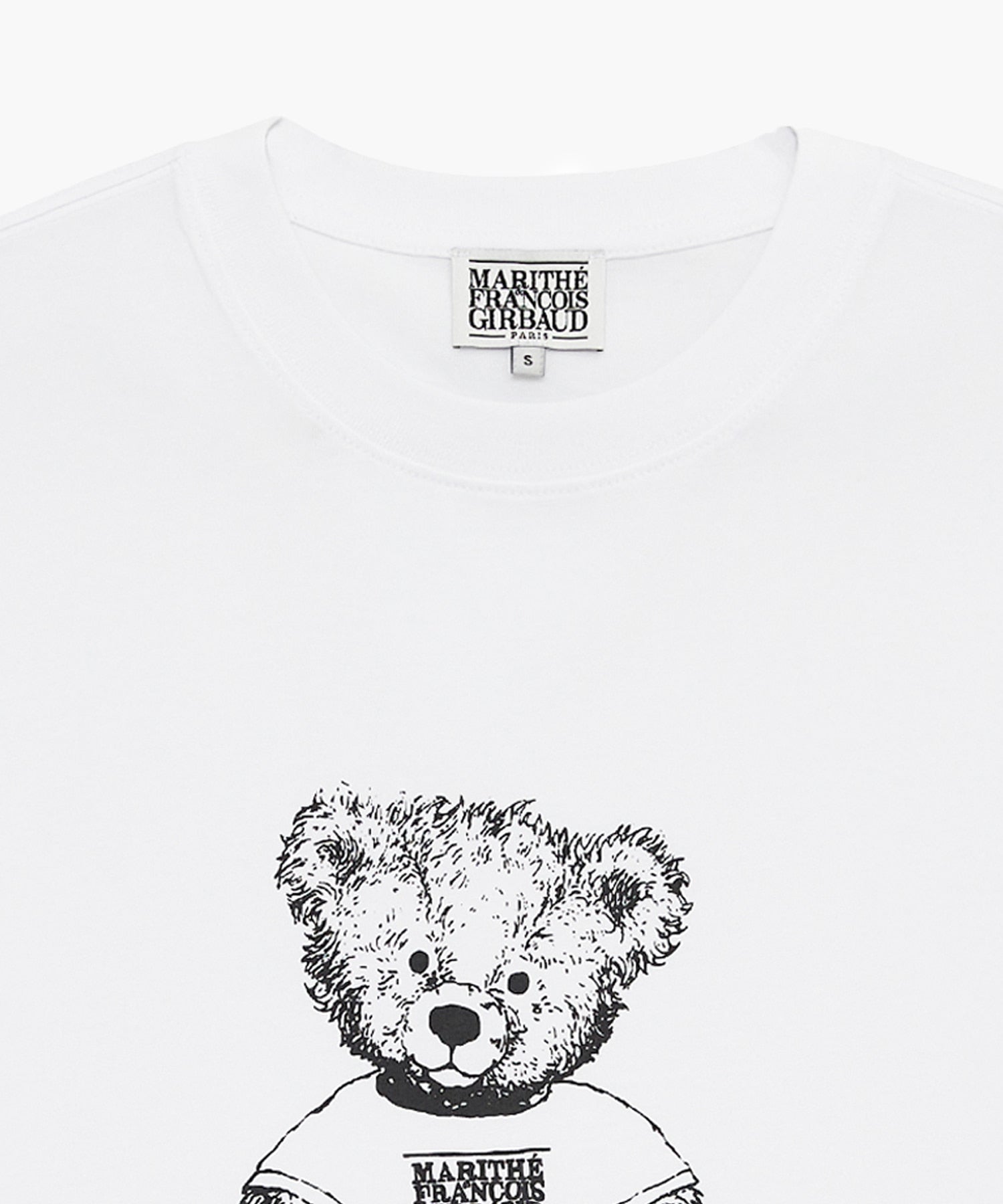 DOODLE BEAR TEE white/black