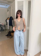 Cool Wide Leg Denim Jeans