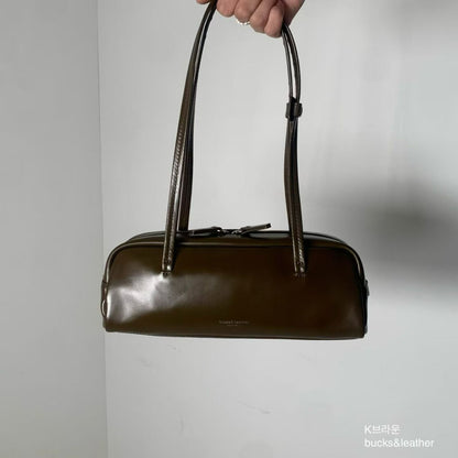 Real Leather Box Bag 亮面牛皮小號 26SS