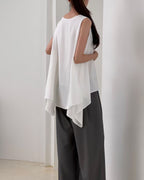 Flyer Chiffon Tank Top with belt