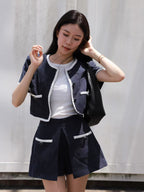 Tweed Jacket & Shorts Set