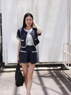 Tweed Jacket & Shorts Set