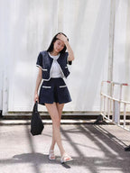 Tweed Jacket & Shorts Set