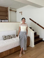 Linen Button Up Skirt