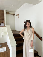 Tweed Chiffon Pants
