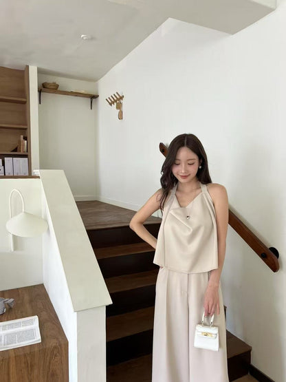 Tweed Chiffon Pants