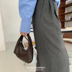 Circle Holds Leather Bag