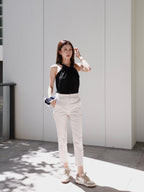 Chiffon Office Slim Pants