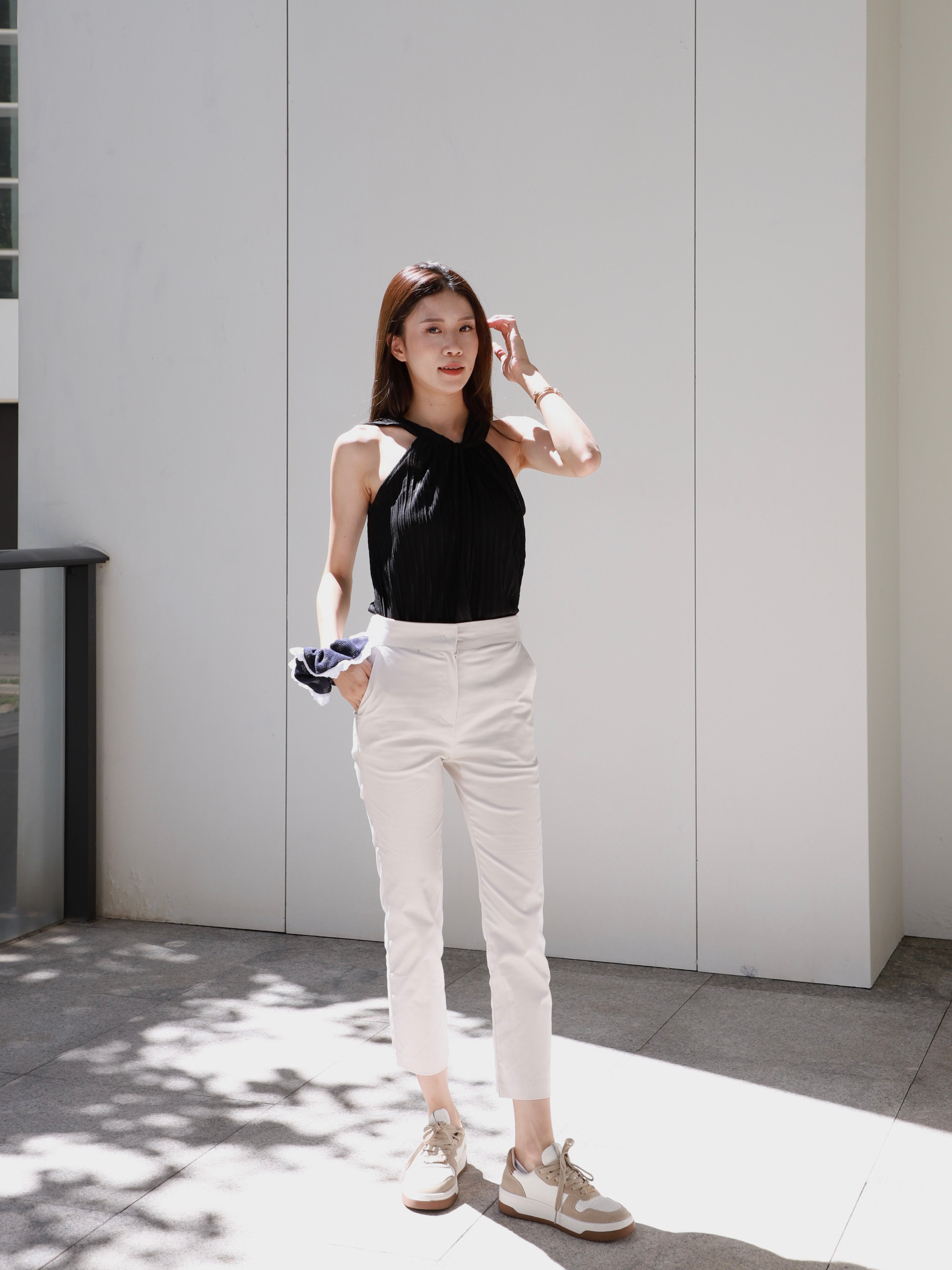 Chiffon Office Slim Pants