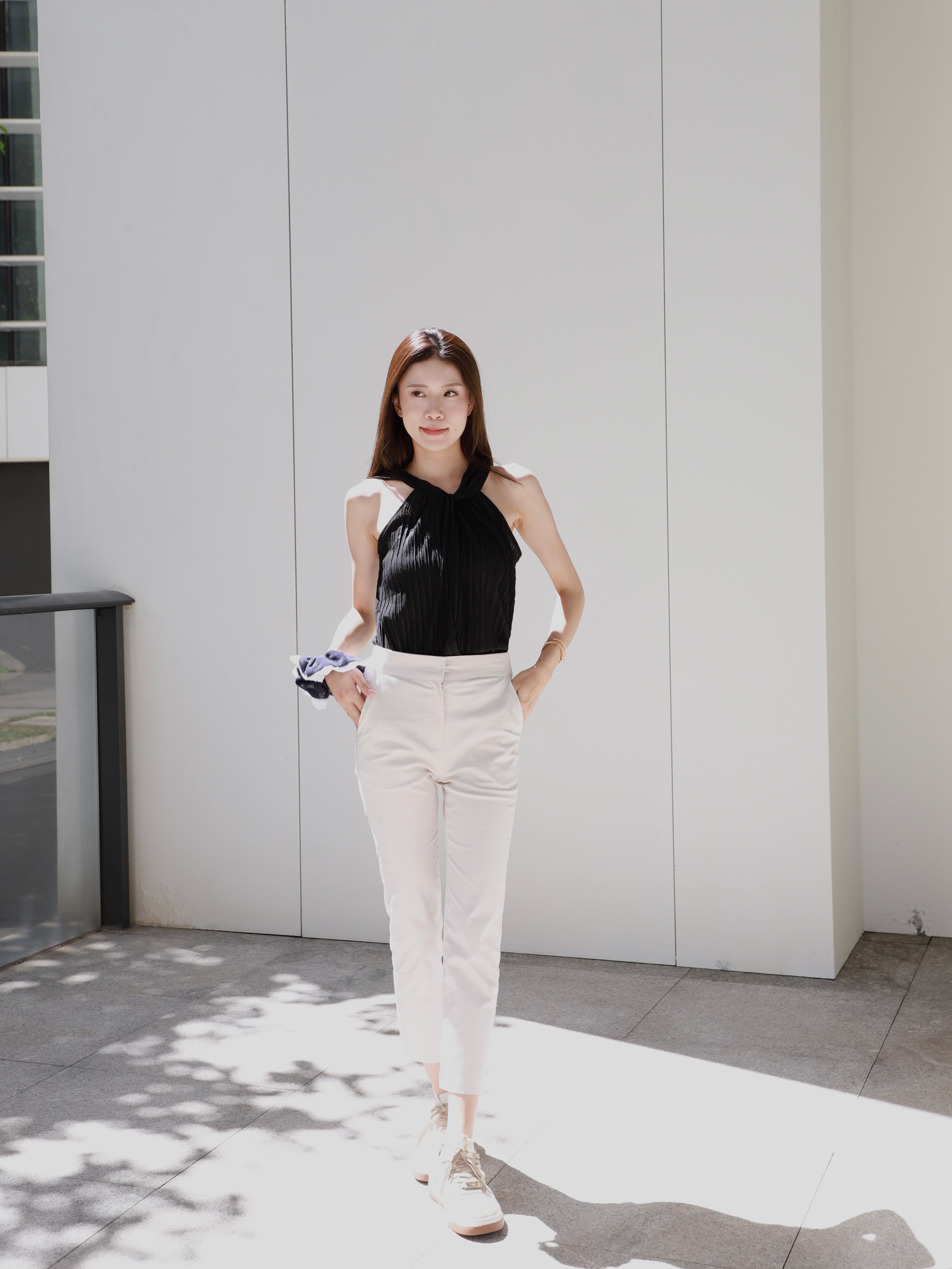 Chiffon Office Slim Pants