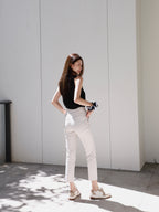 Chiffon Office Slim Pants