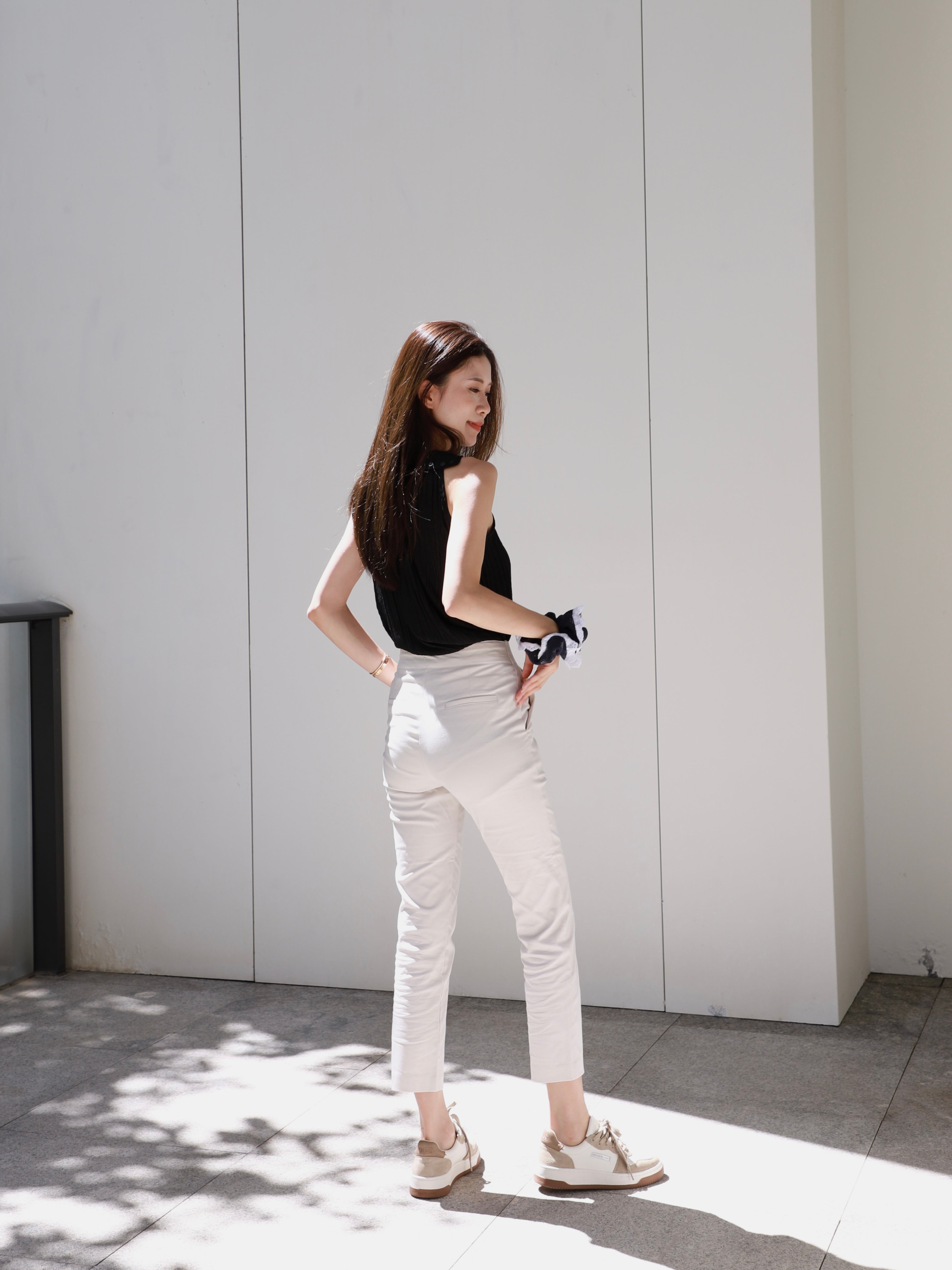 Chiffon Office Slim Pants