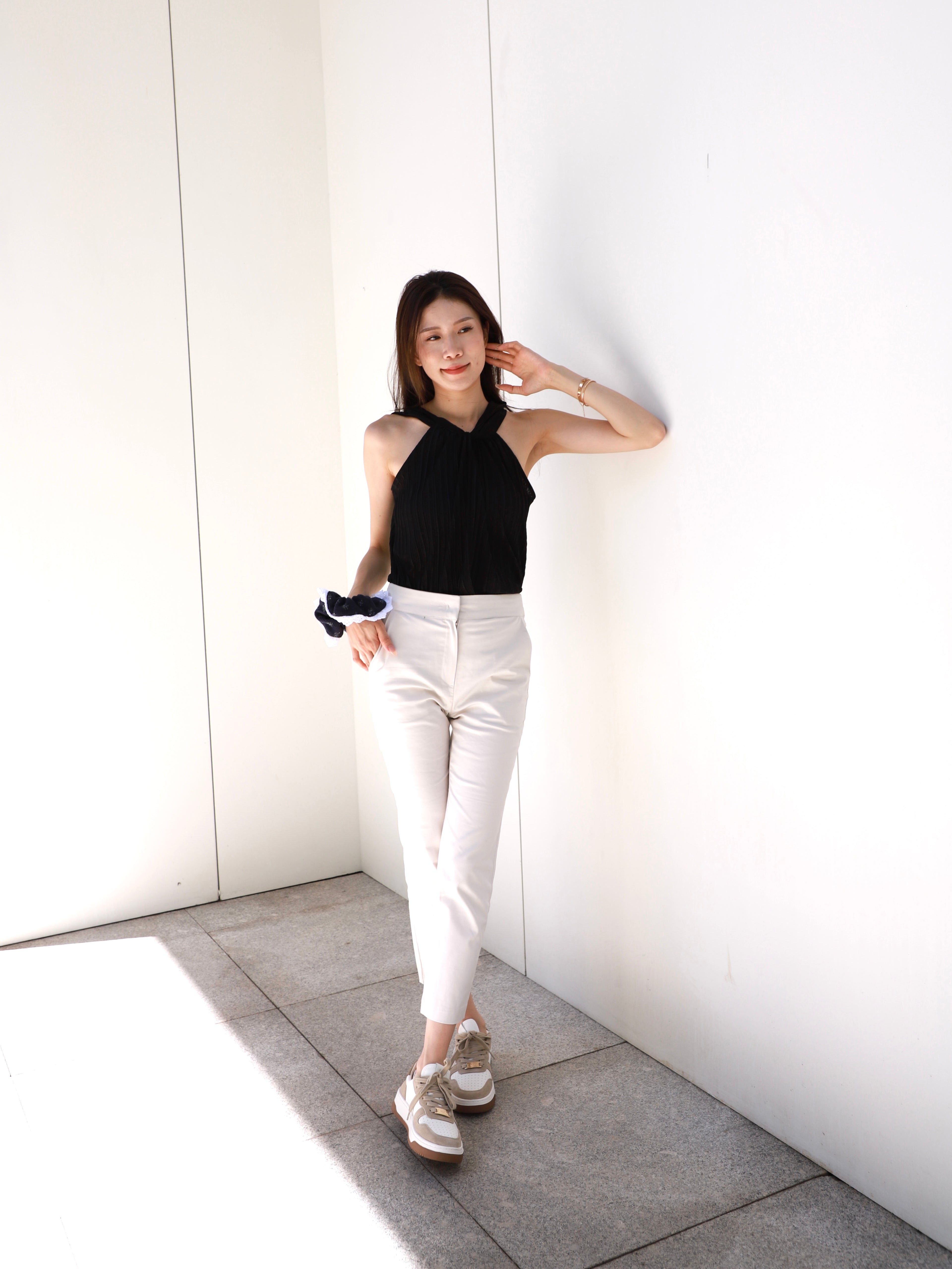 Chiffon Office Slim Pants