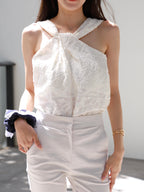 Chiffon Office Slim Pants