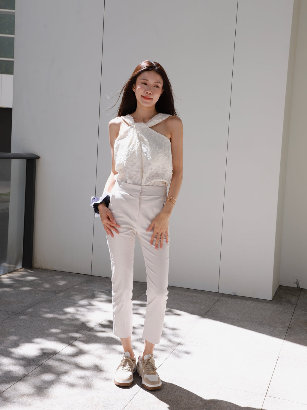 Chiffon Office Slim Pants