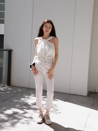Chiffon Office Slim Pants