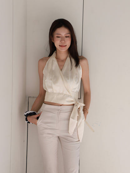 Silk Tied & Wrap Tank Top