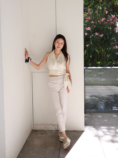Silk Tied & Wrap Tank Top