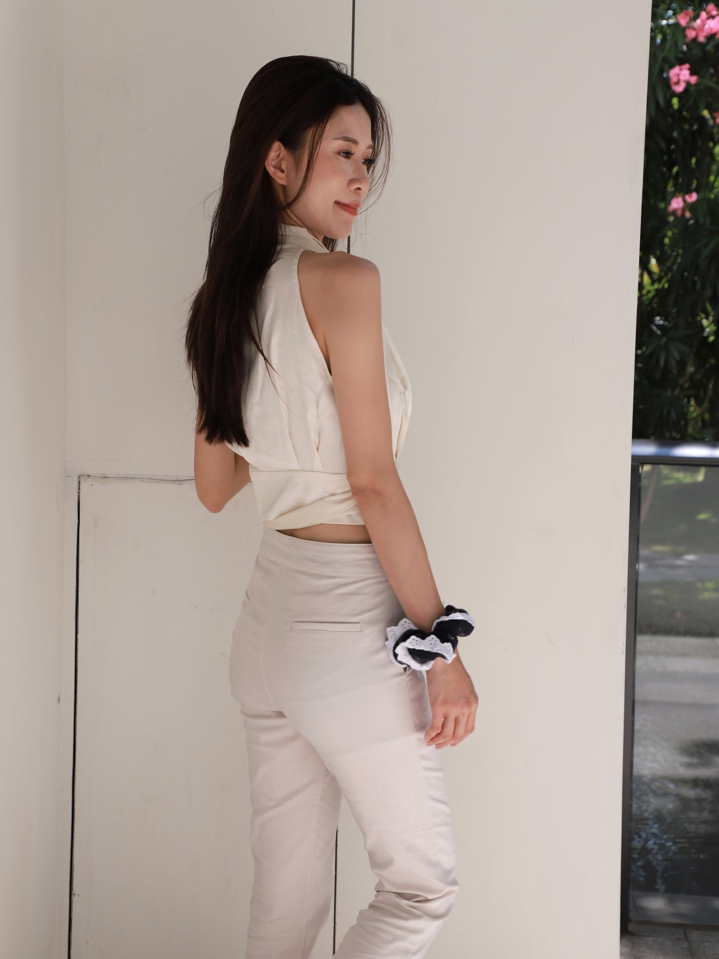 Silk Tied & Wrap Tank Top