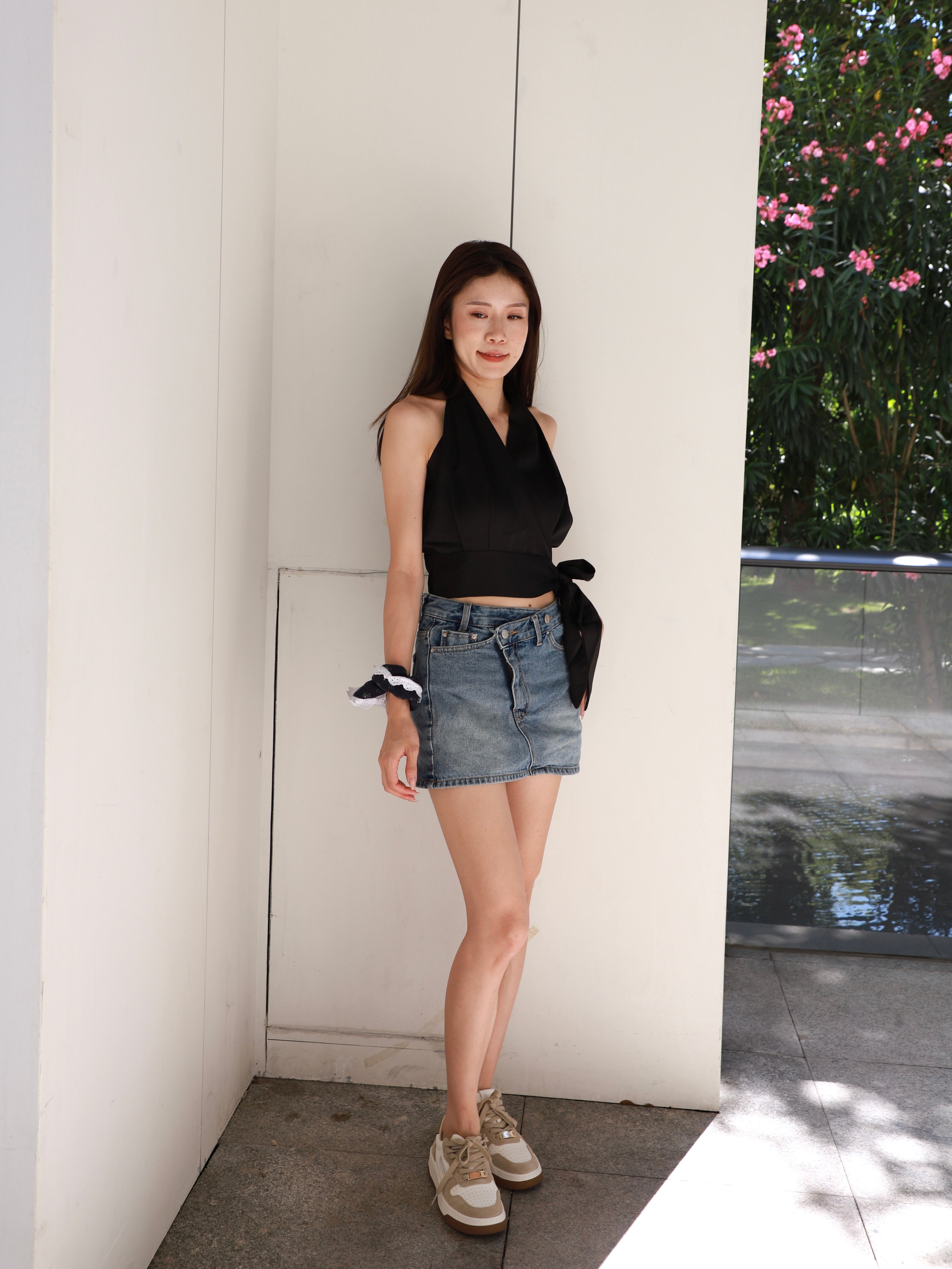 Low Waist Denim Skirt
