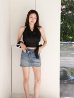 Low Waist Denim Skirt