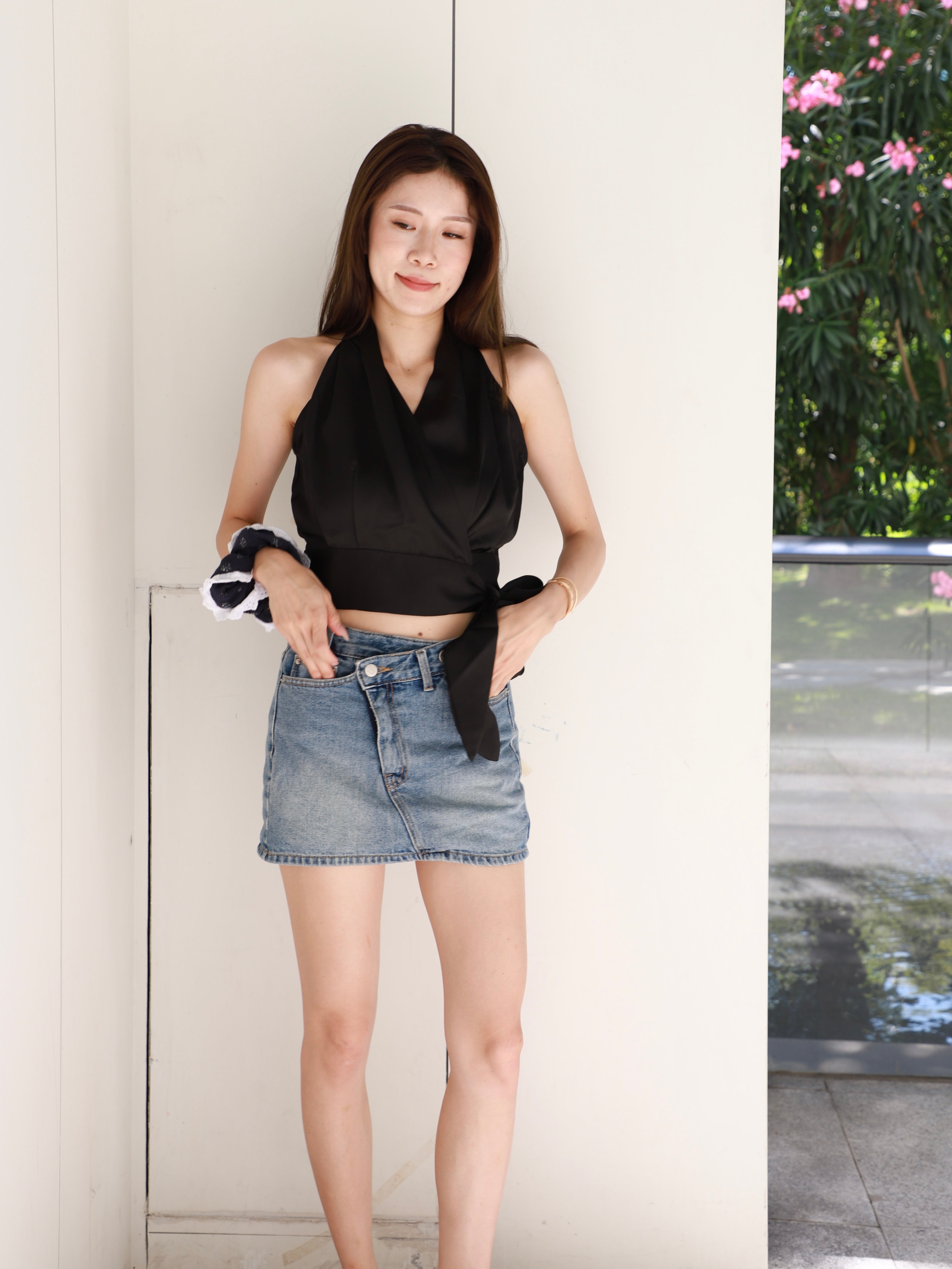 Low Waist Denim Skirt