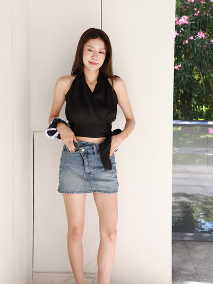 Silk Tied & Wrap Tank Top