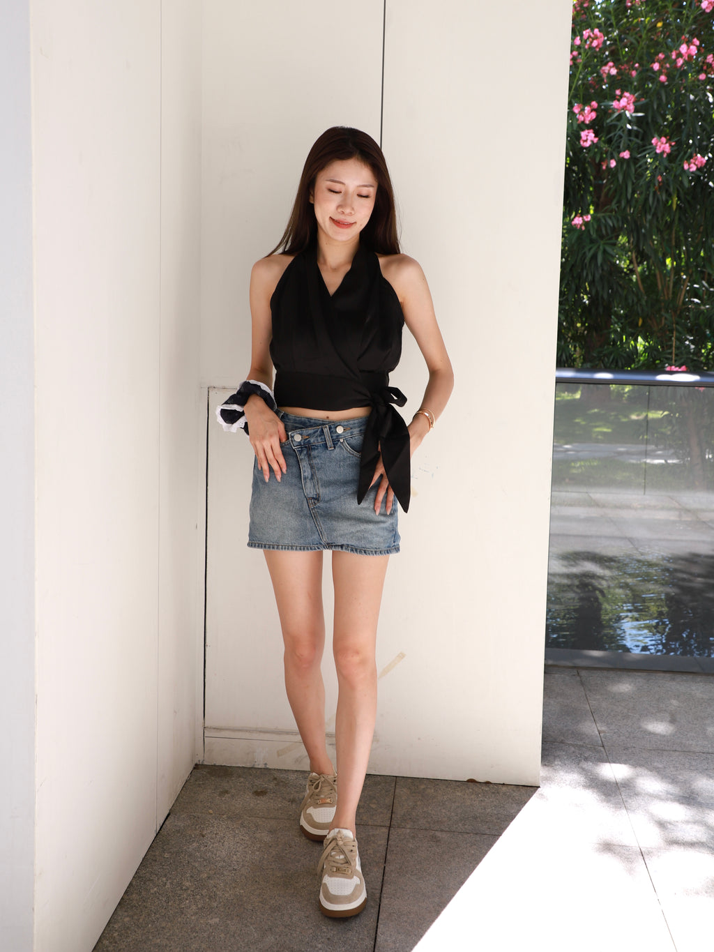 Low Waist Denim Skirt