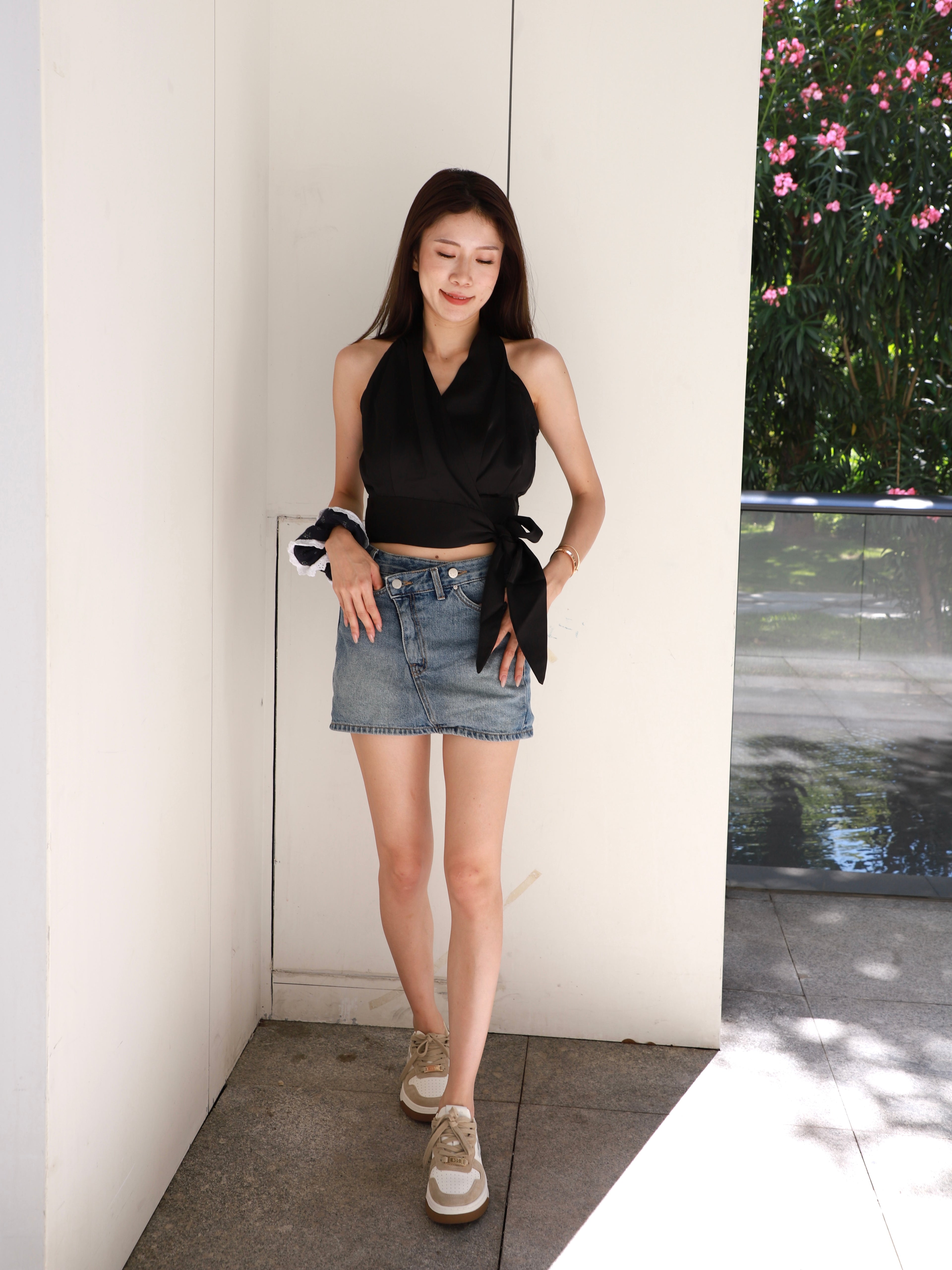 Low Waist Denim Skirt