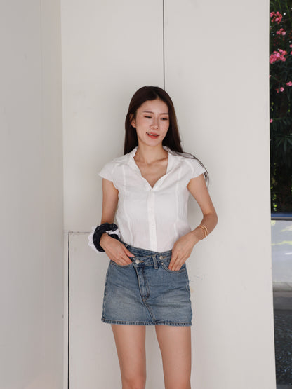 Low Waist Denim Skirt