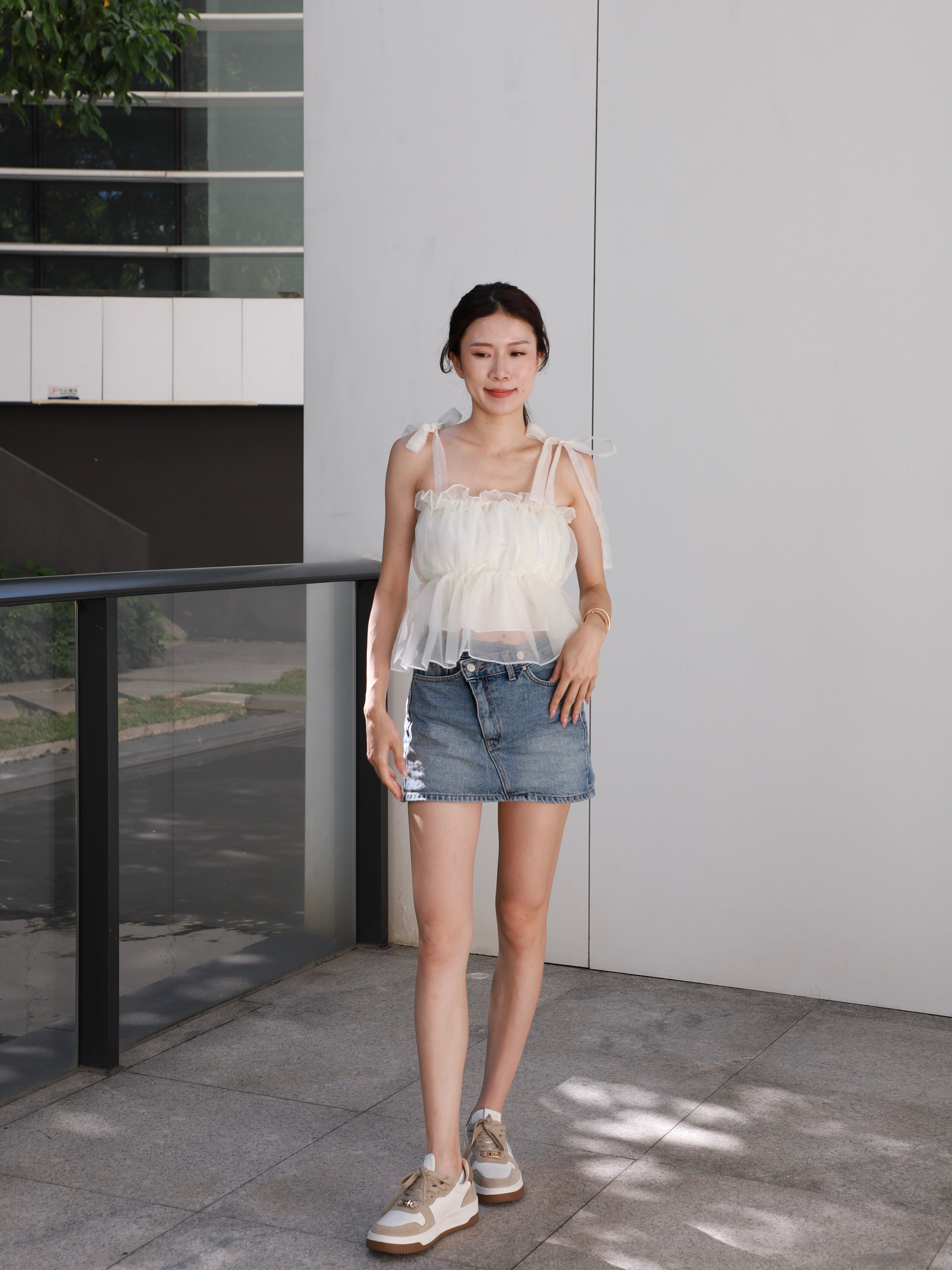 See Through Puffy Tank Top