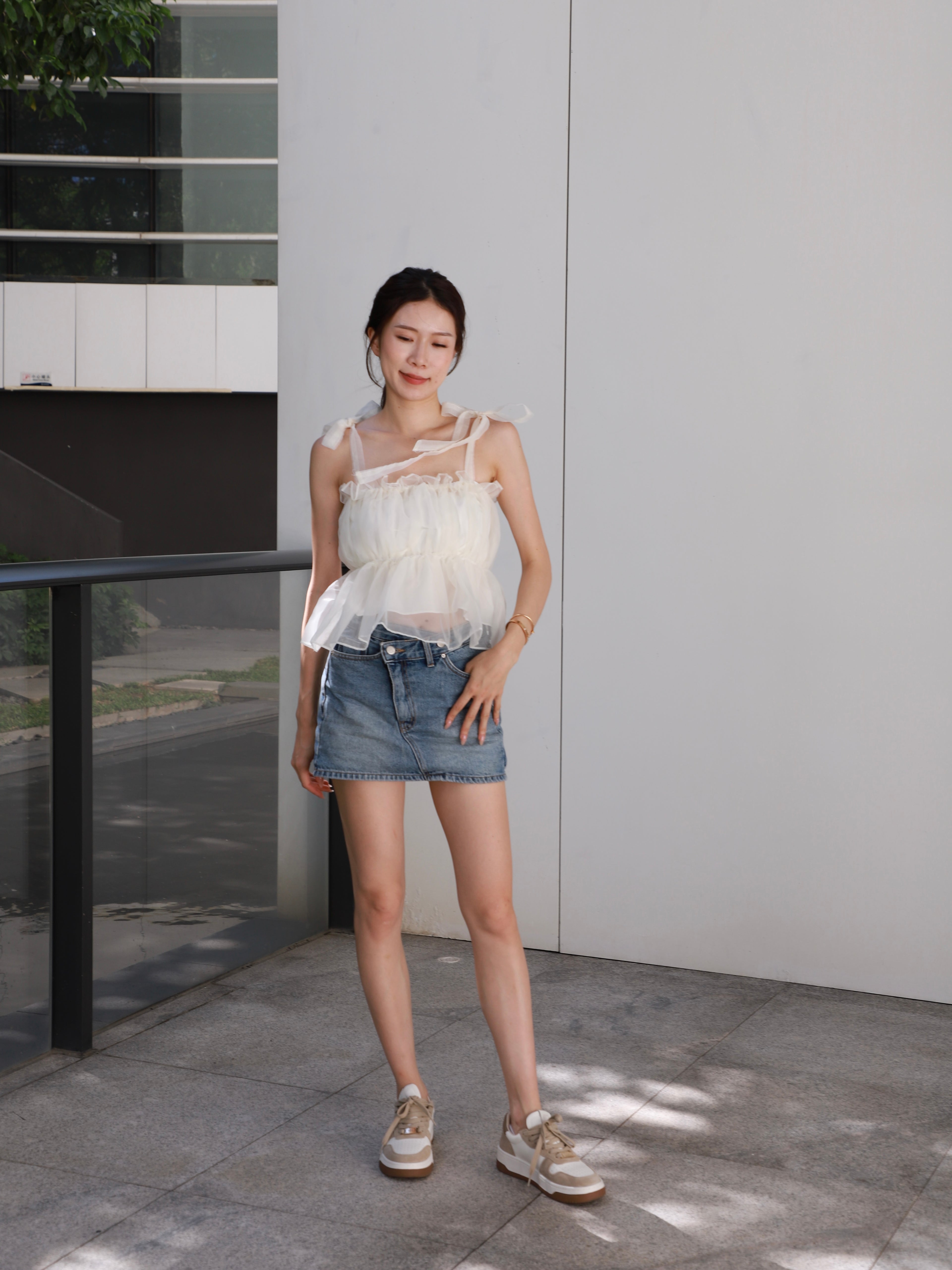 See Through Puffy Tank Top