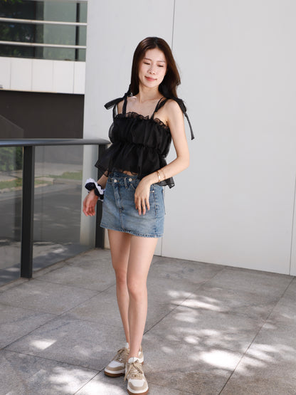 See Through Puffy Tank Top