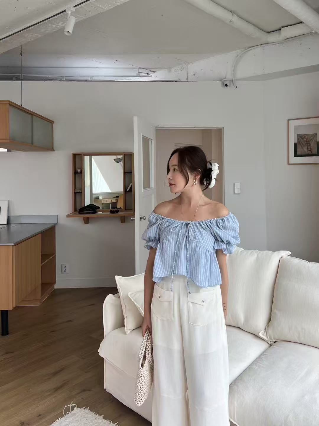 Striped Shirt T Top