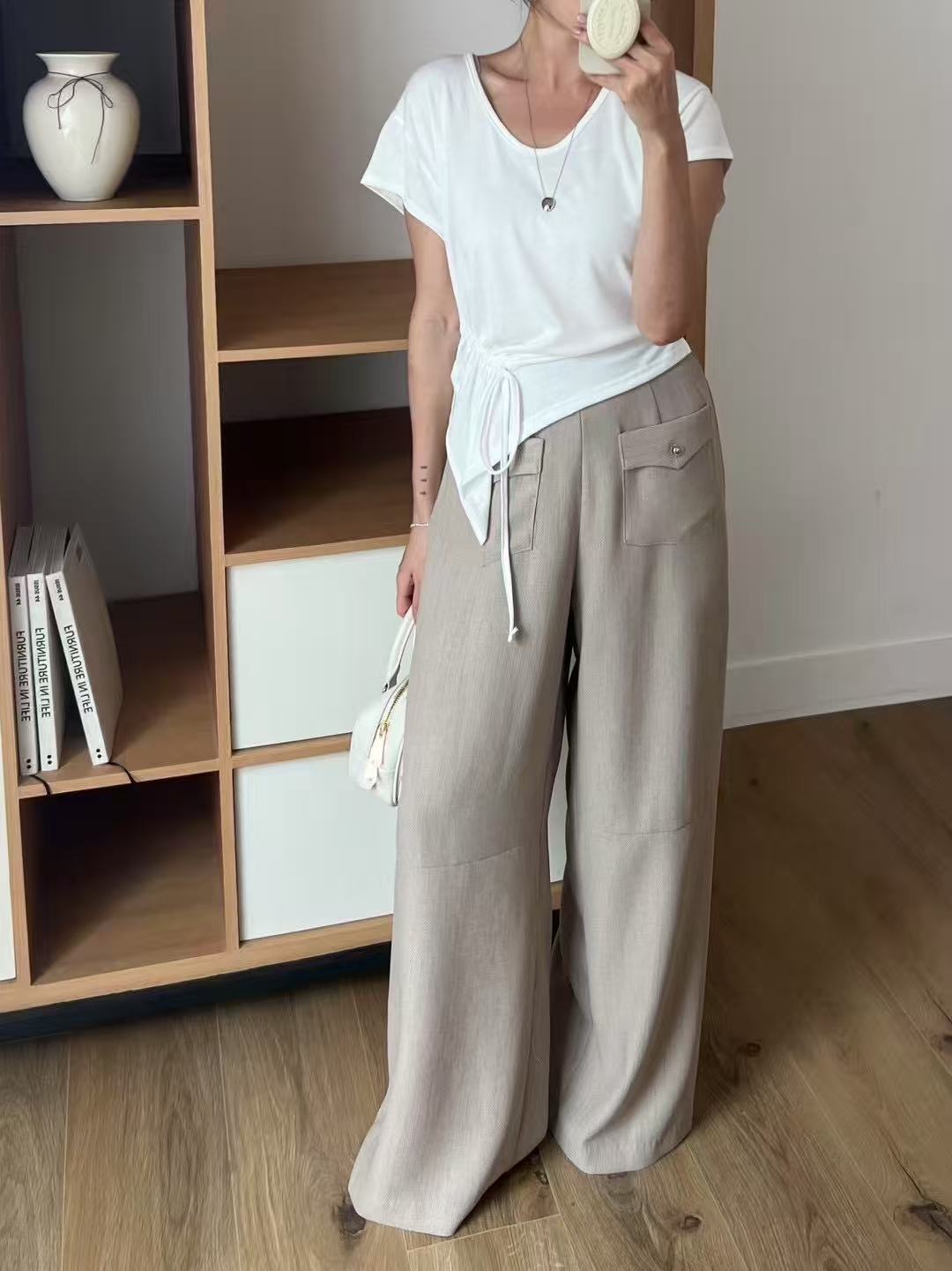 Tweed Thin Office Pants