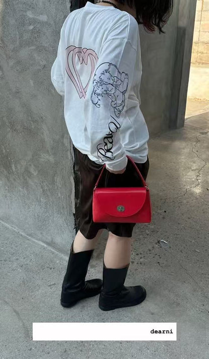 Sliver Button Handbag