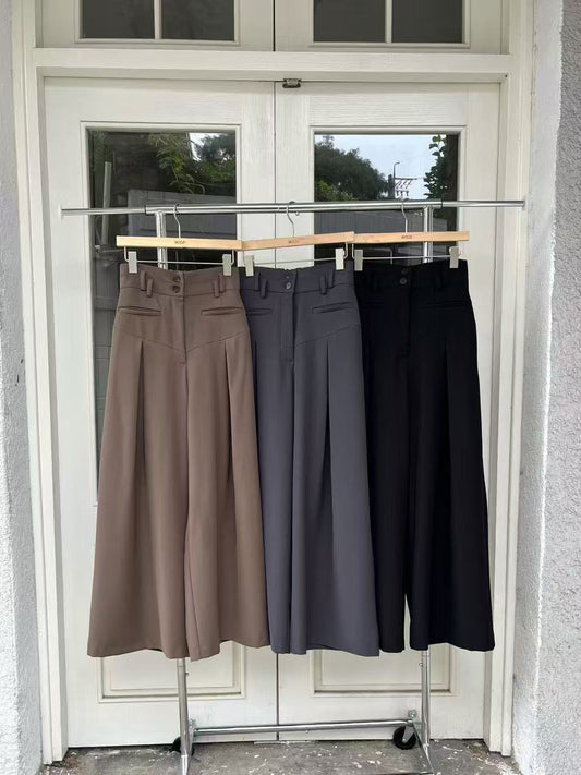 Slit Chiffon Pants