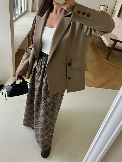 One Side Slash Blazer