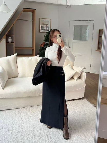 Turtle Neck Long Sleeves Top