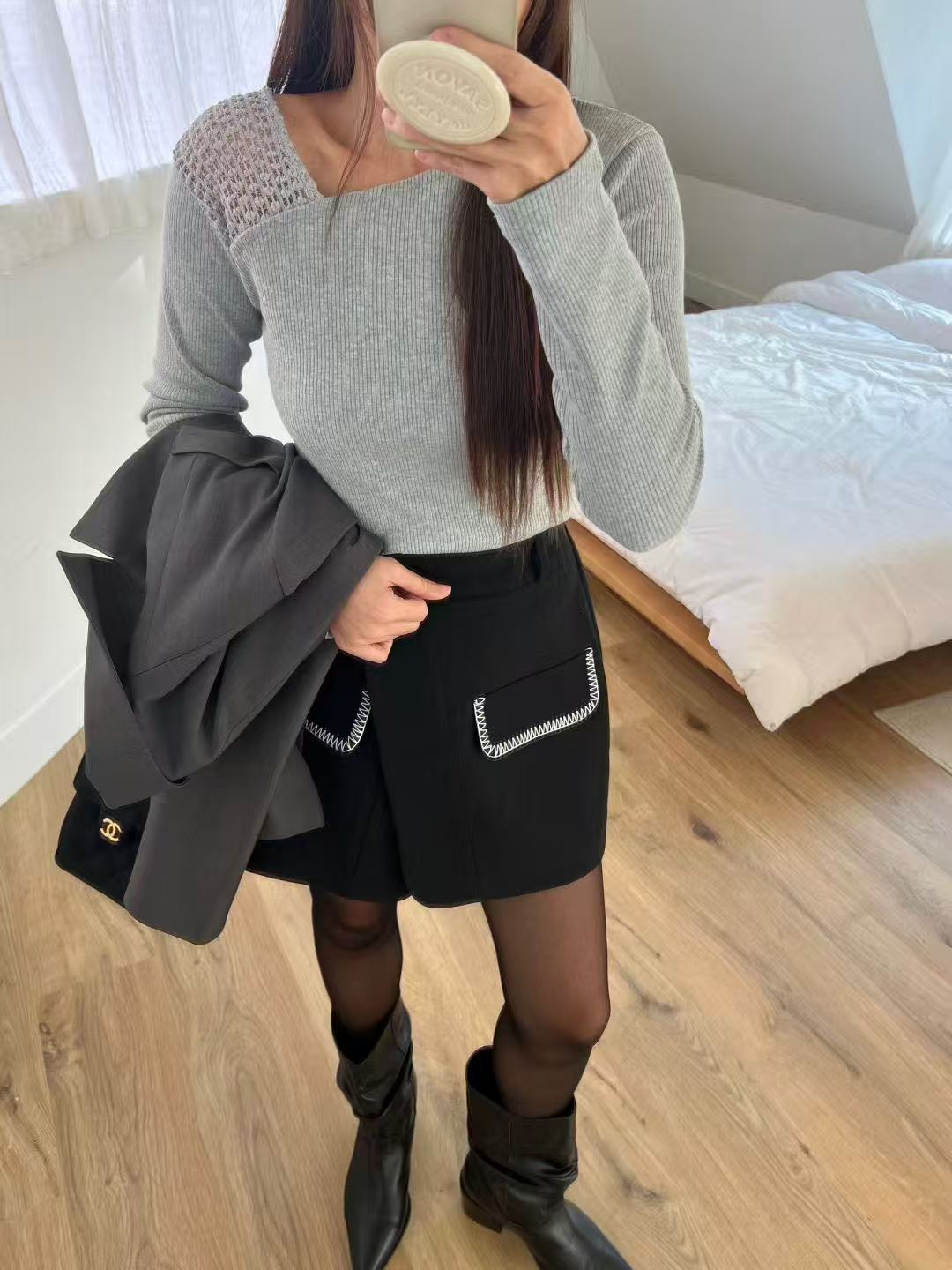 Knitted One Side Top