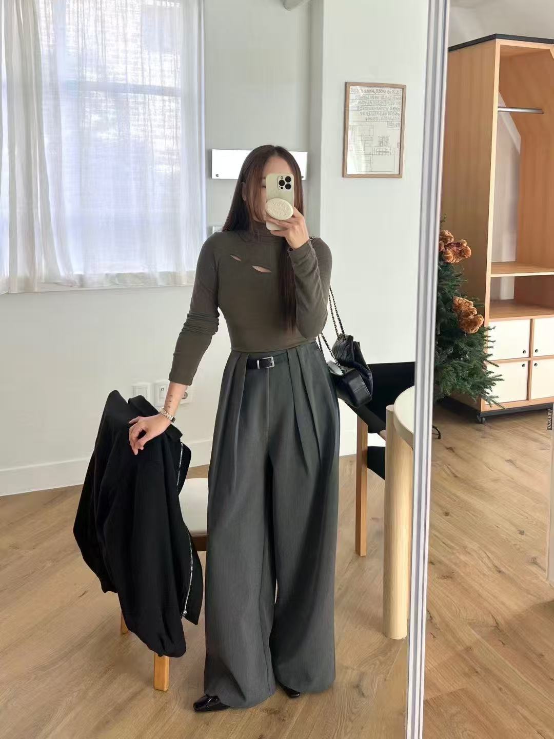 Belt in Chiffon Pants