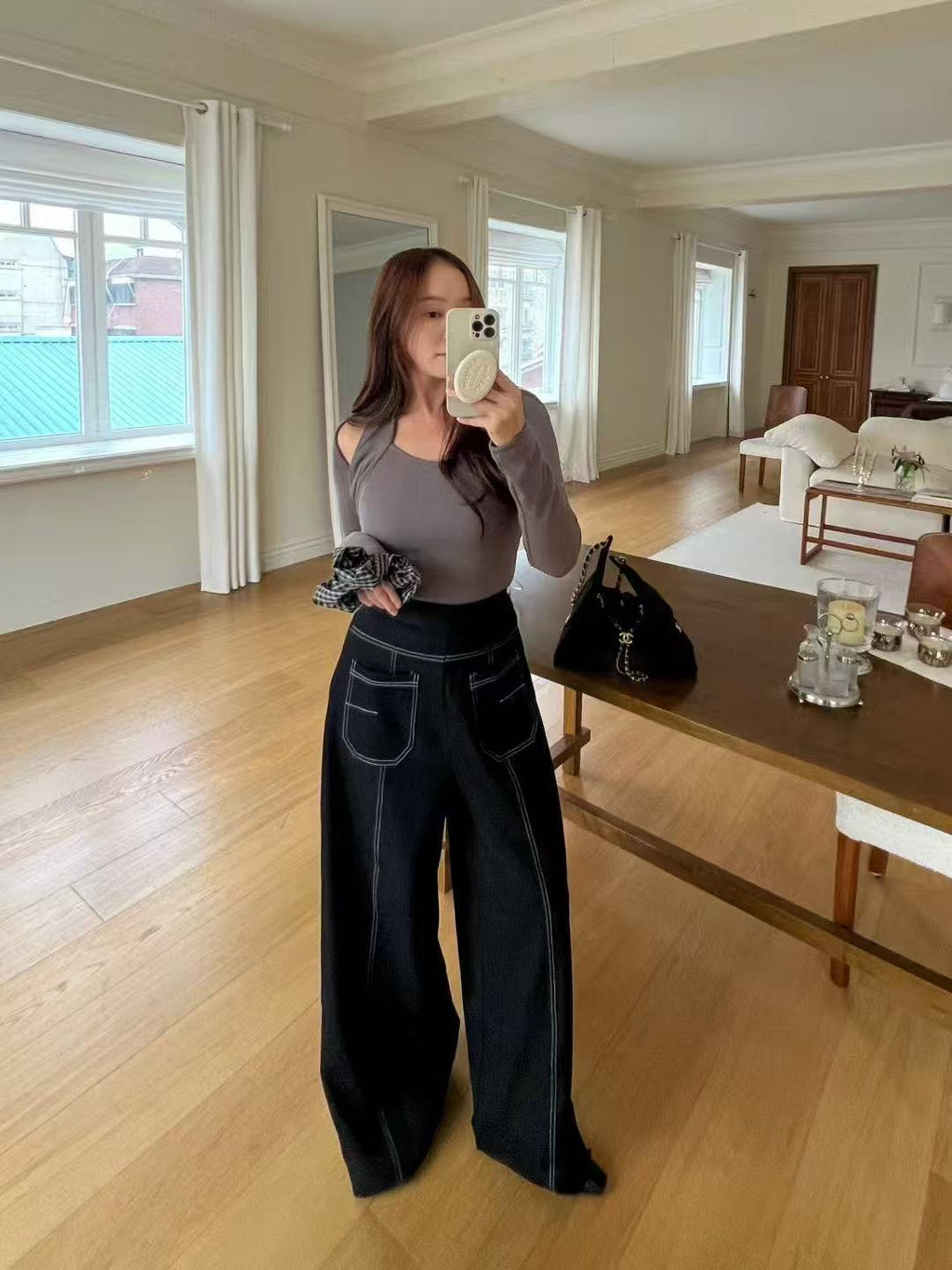 Lined Chiffon Pants