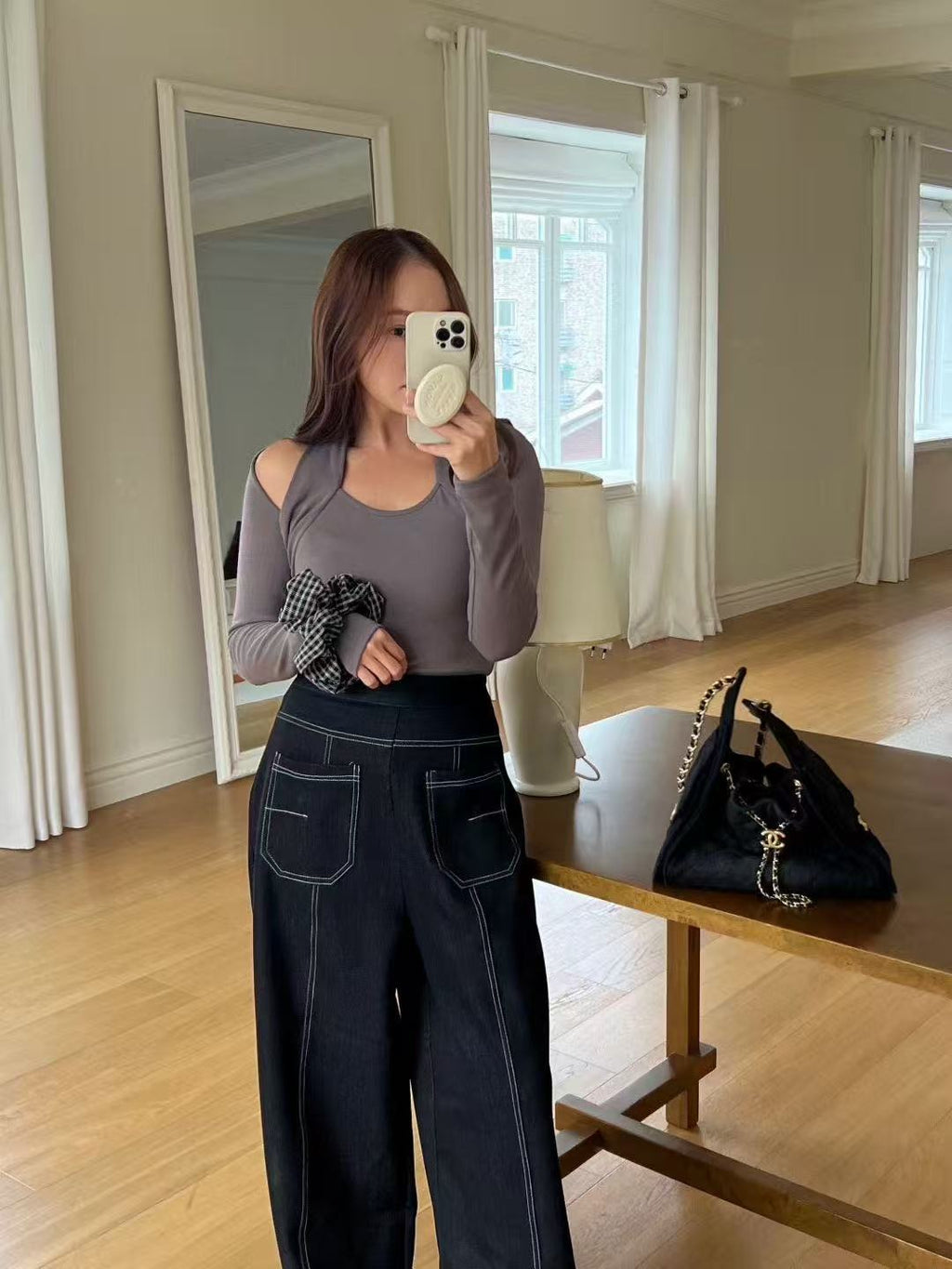 Lined Chiffon Pants