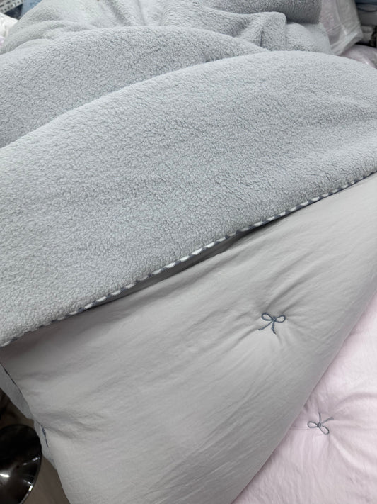 韓國天絲棉被羊羔毛蝴蝶款