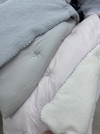 韓國天絲棉被羊羔毛蝴蝶款